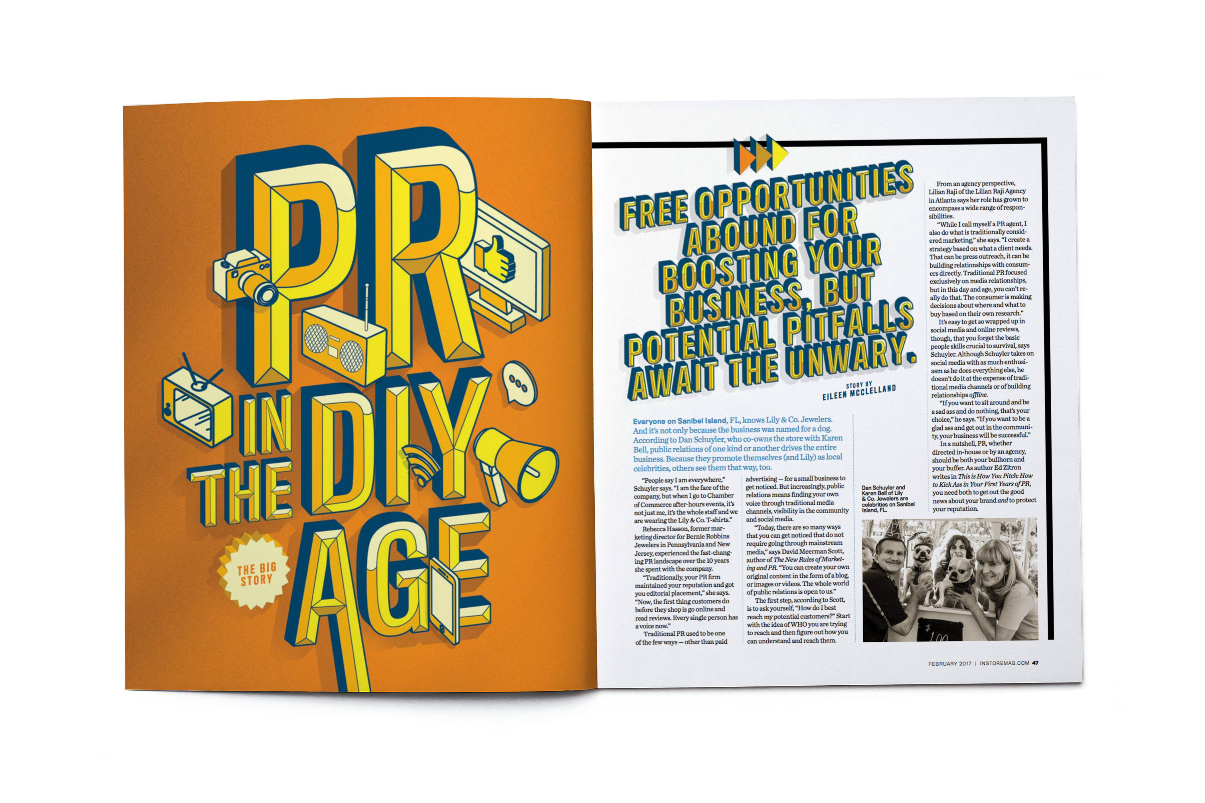 Blank open magazine isolated