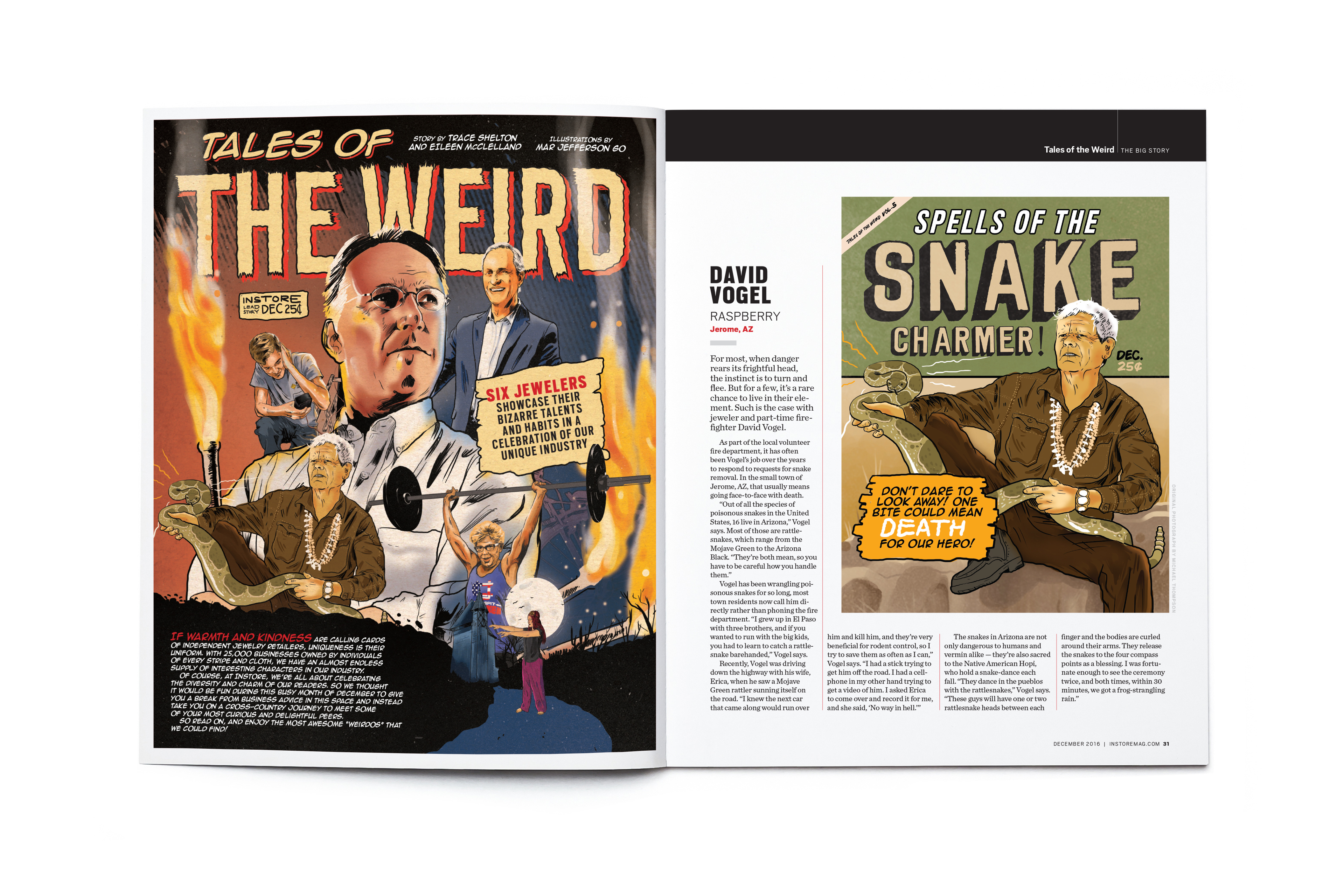 Blank open magazine isolated