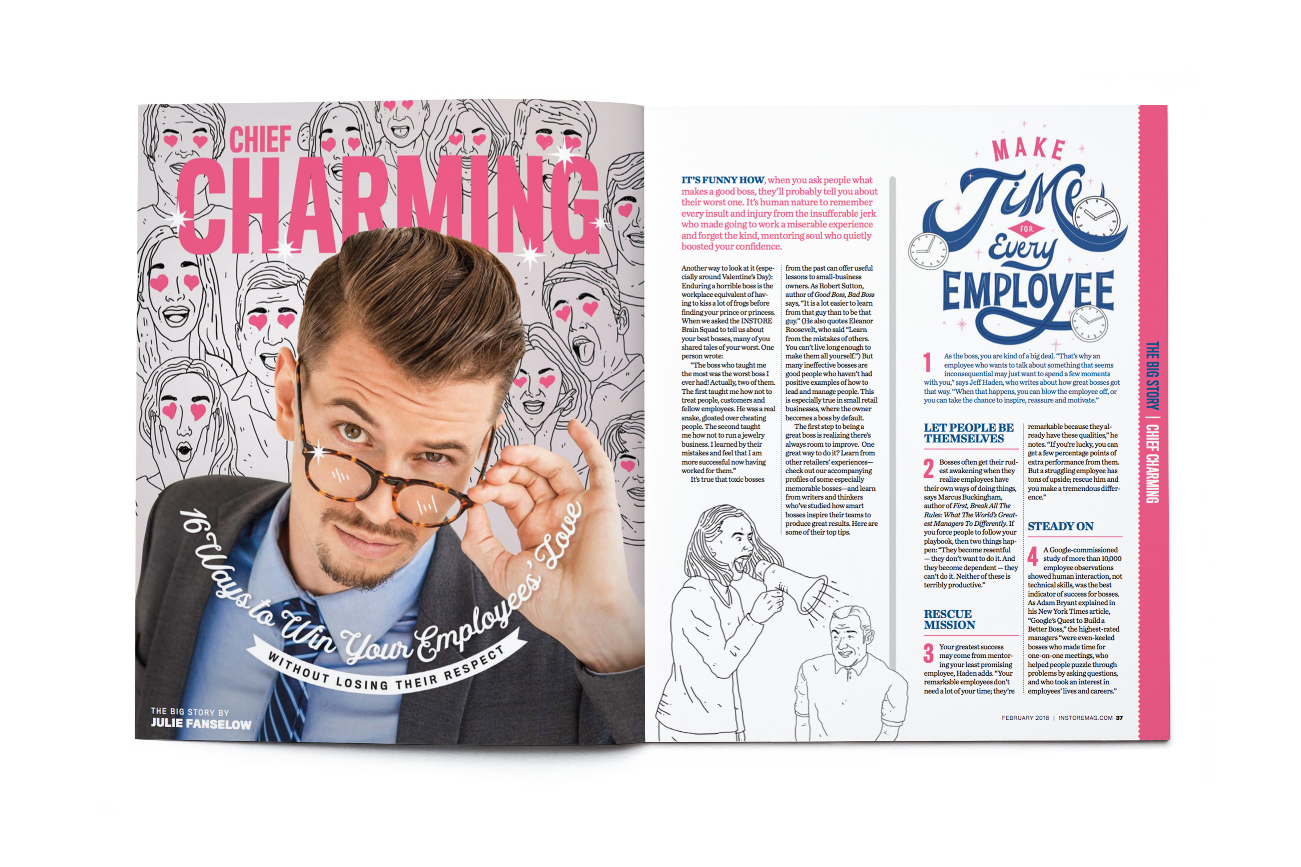 Blank open magazine isolated