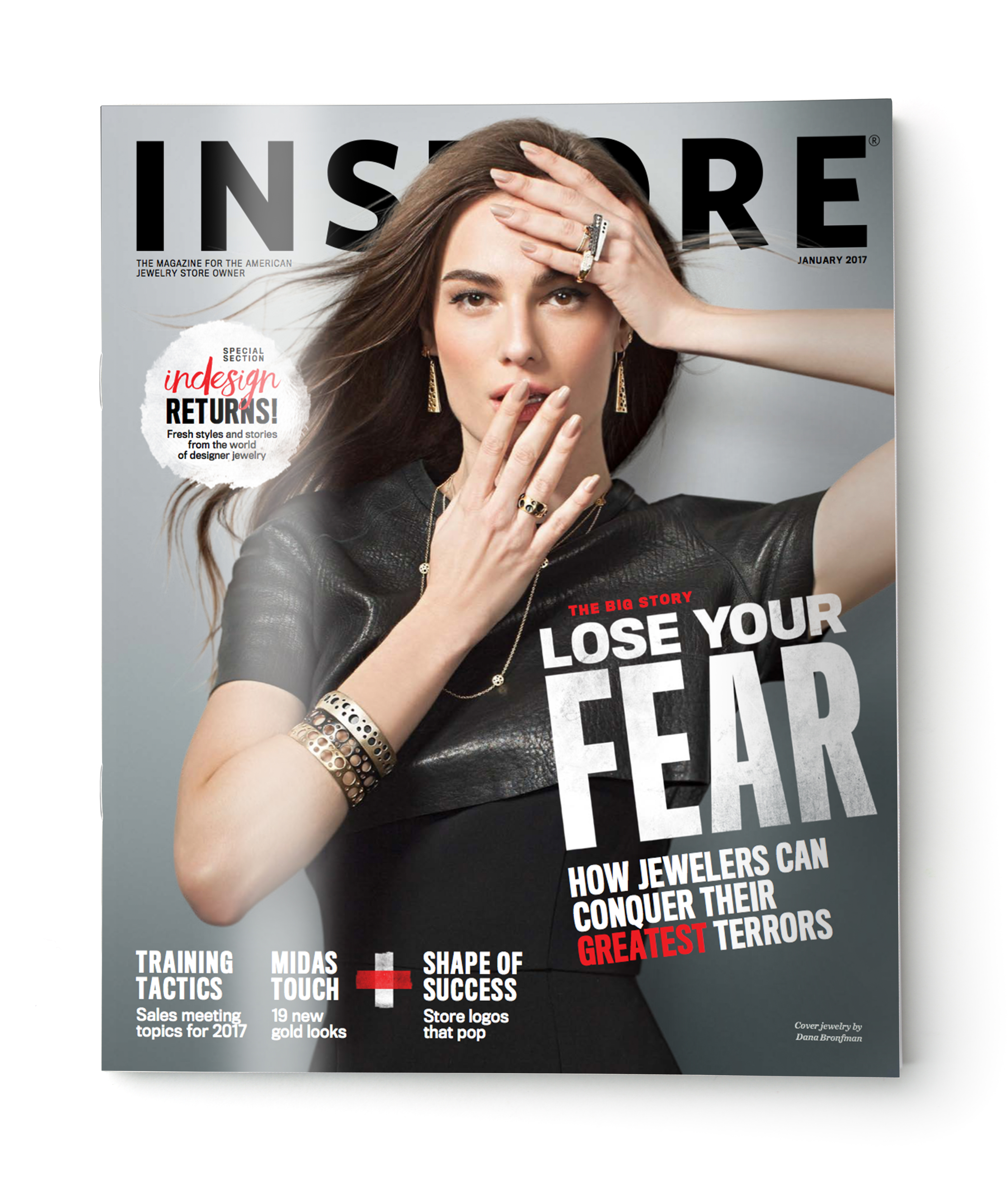 Blank grey brochure cover