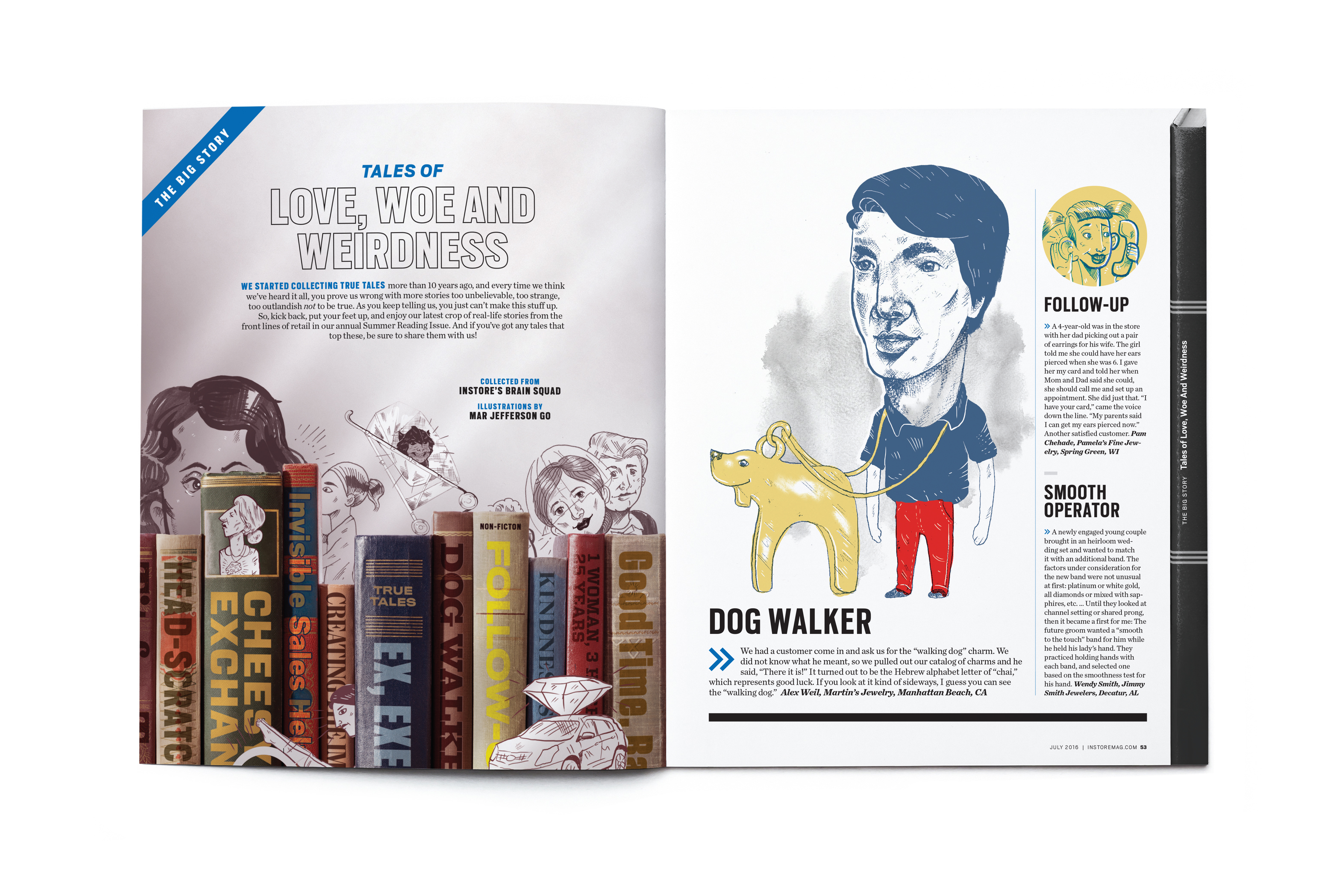 Blank open magazine isolated