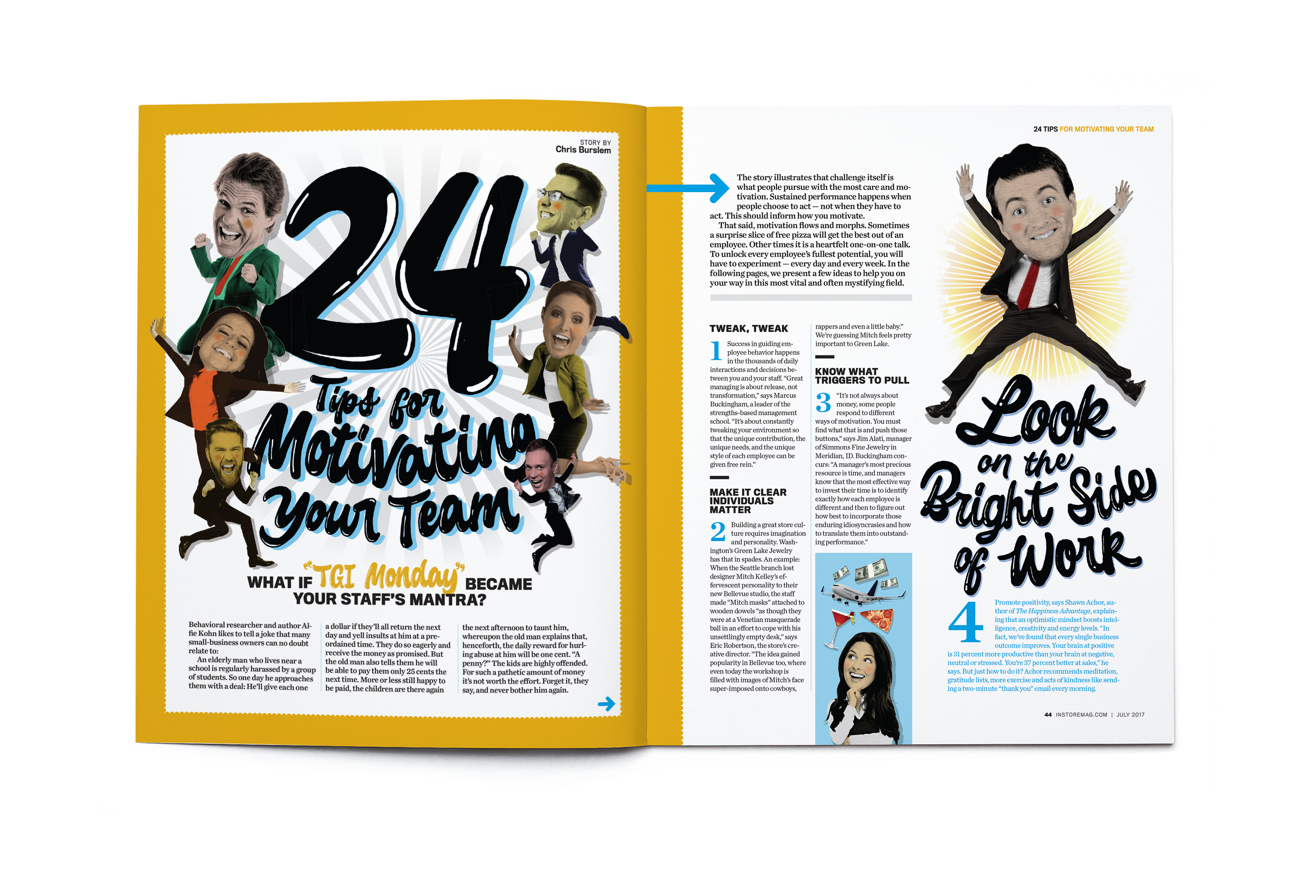 Blank open magazine isolated