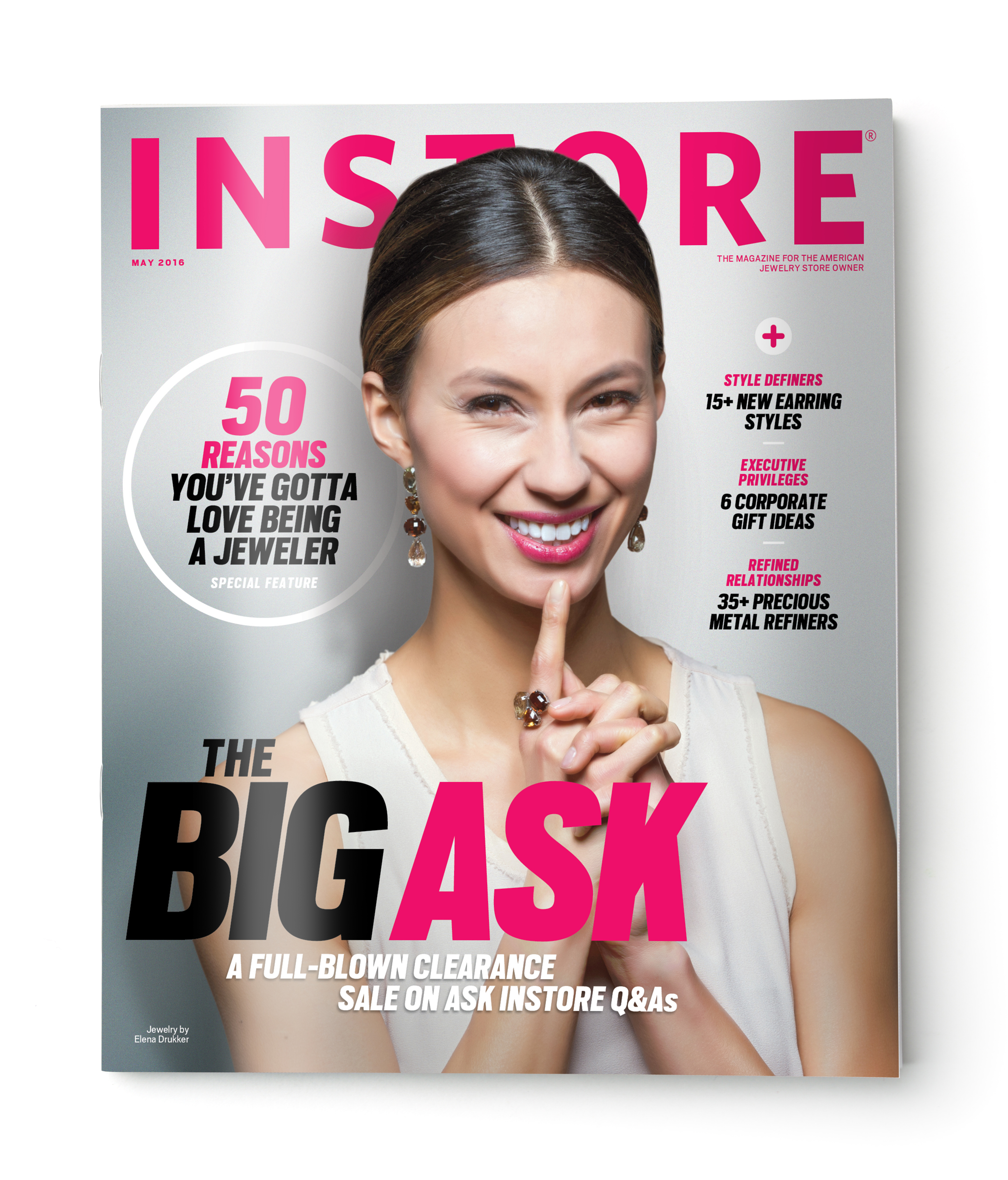 Blank grey brochure cover