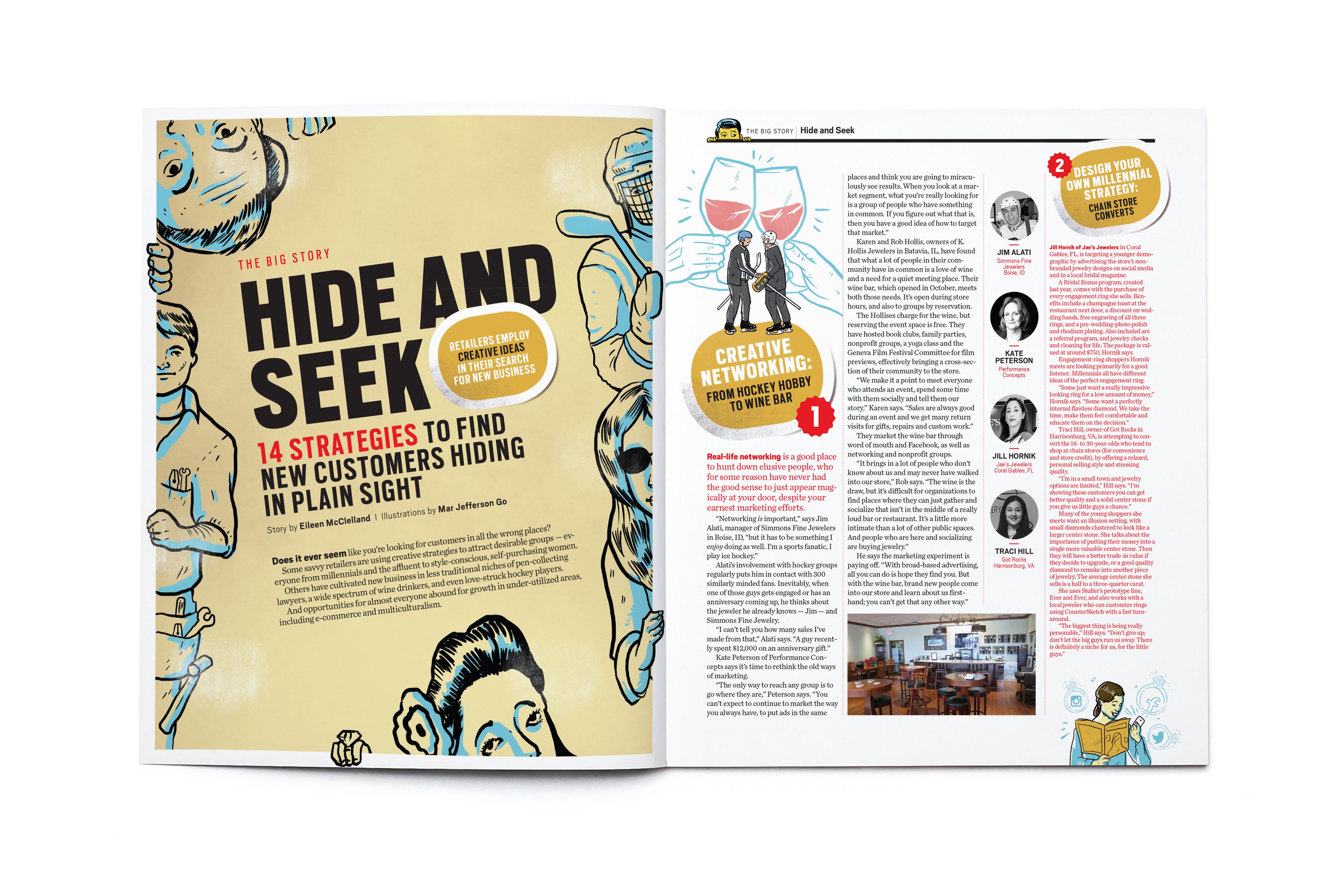 Blank open magazine isolated