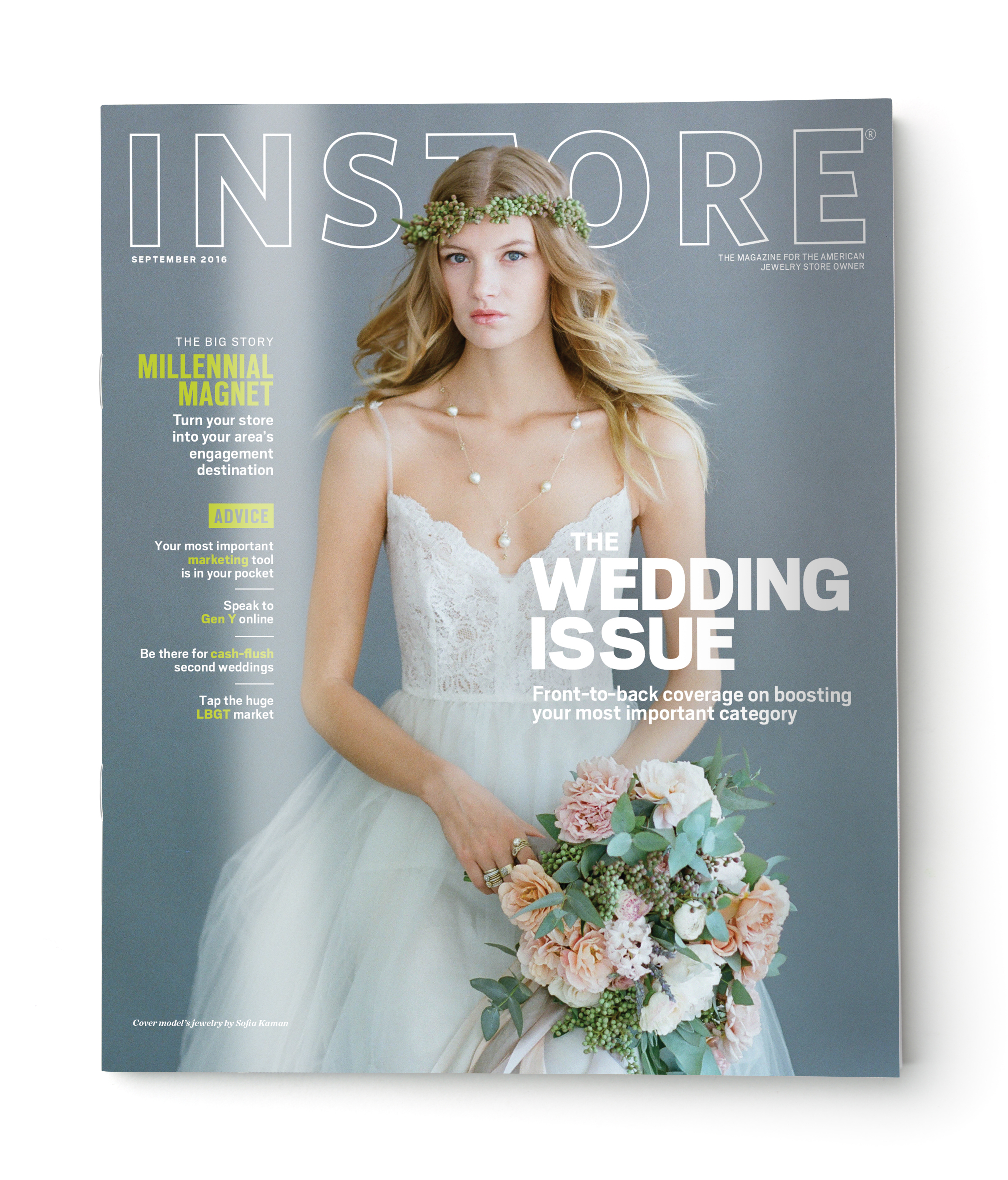 Blank grey brochure cover