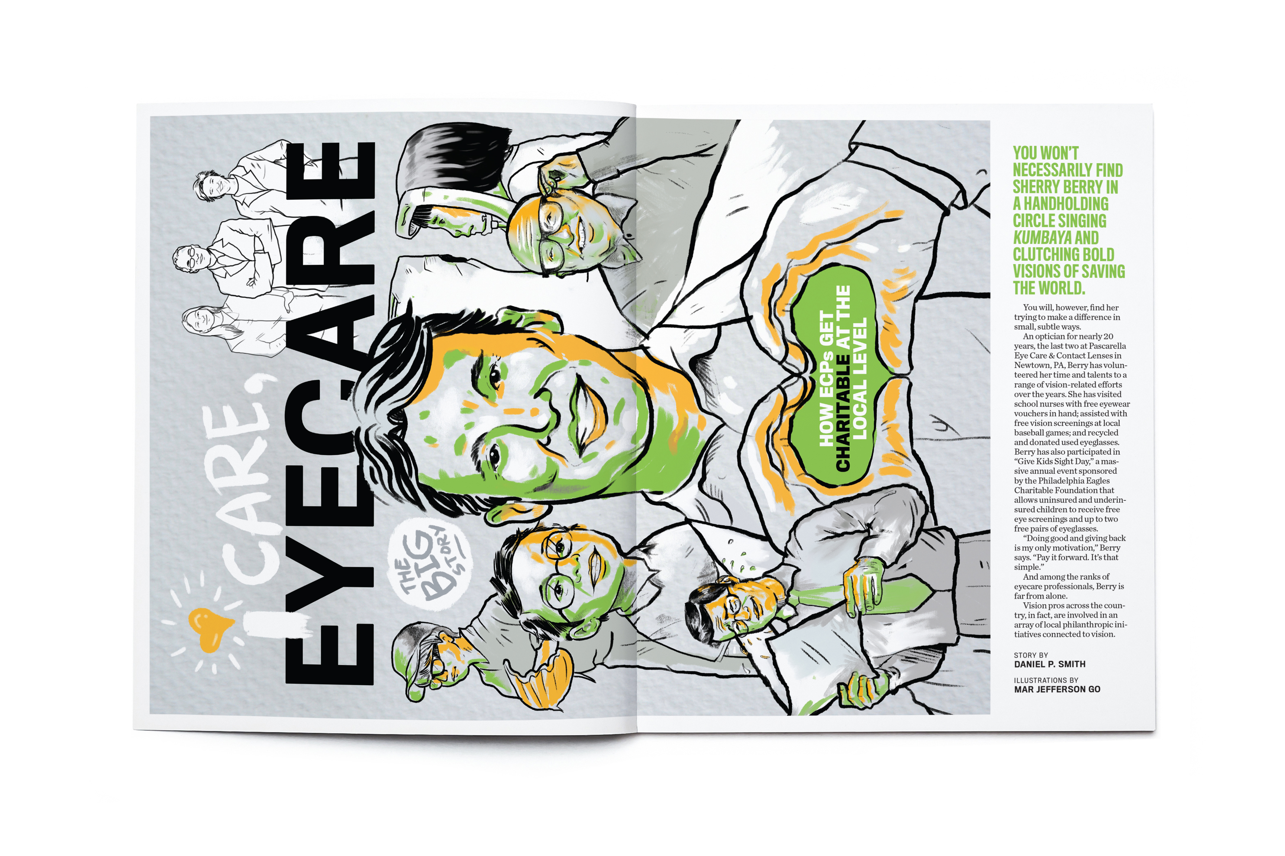 Blank open magazine isolated