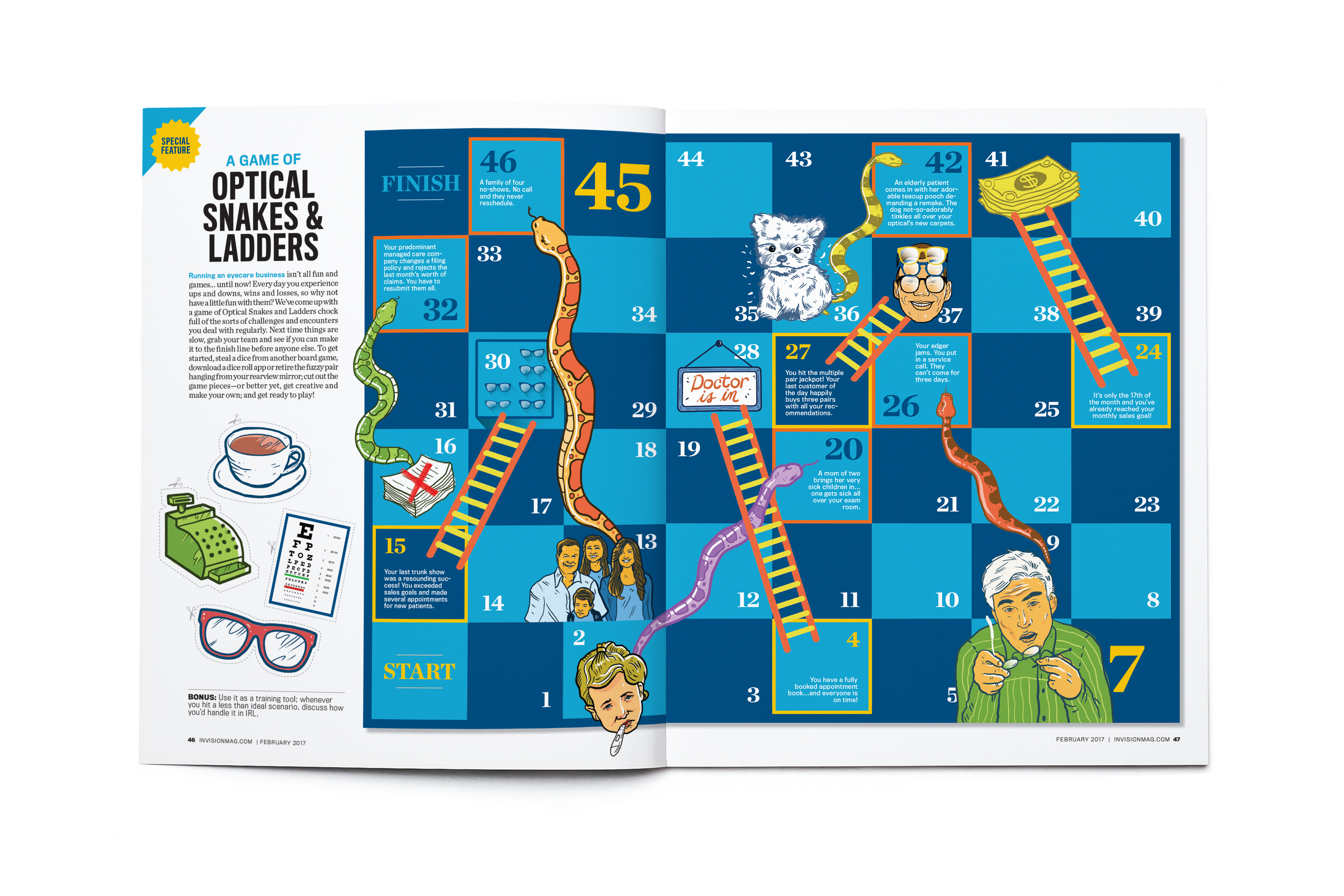 Blank open magazine isolated