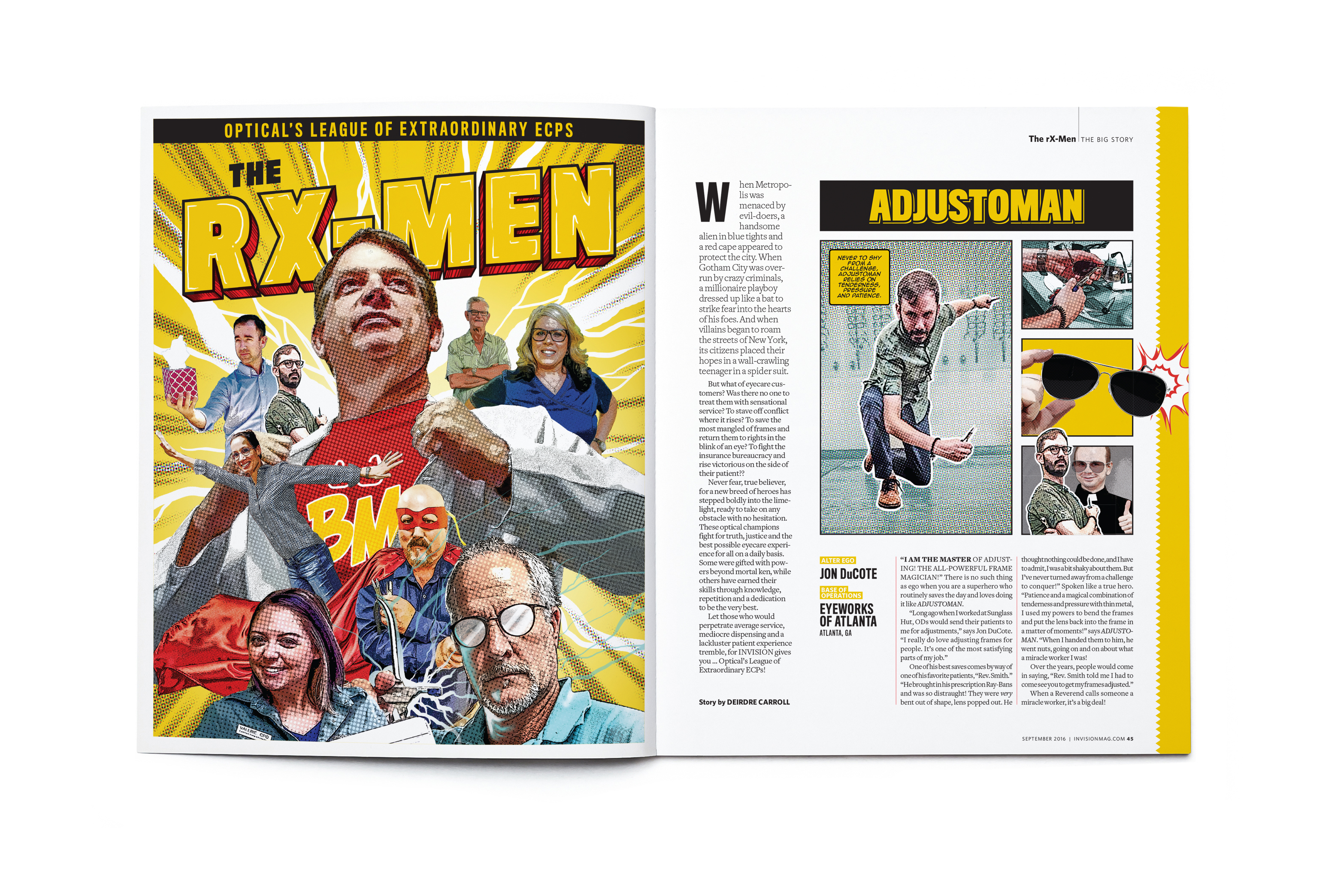 Blank open magazine isolated