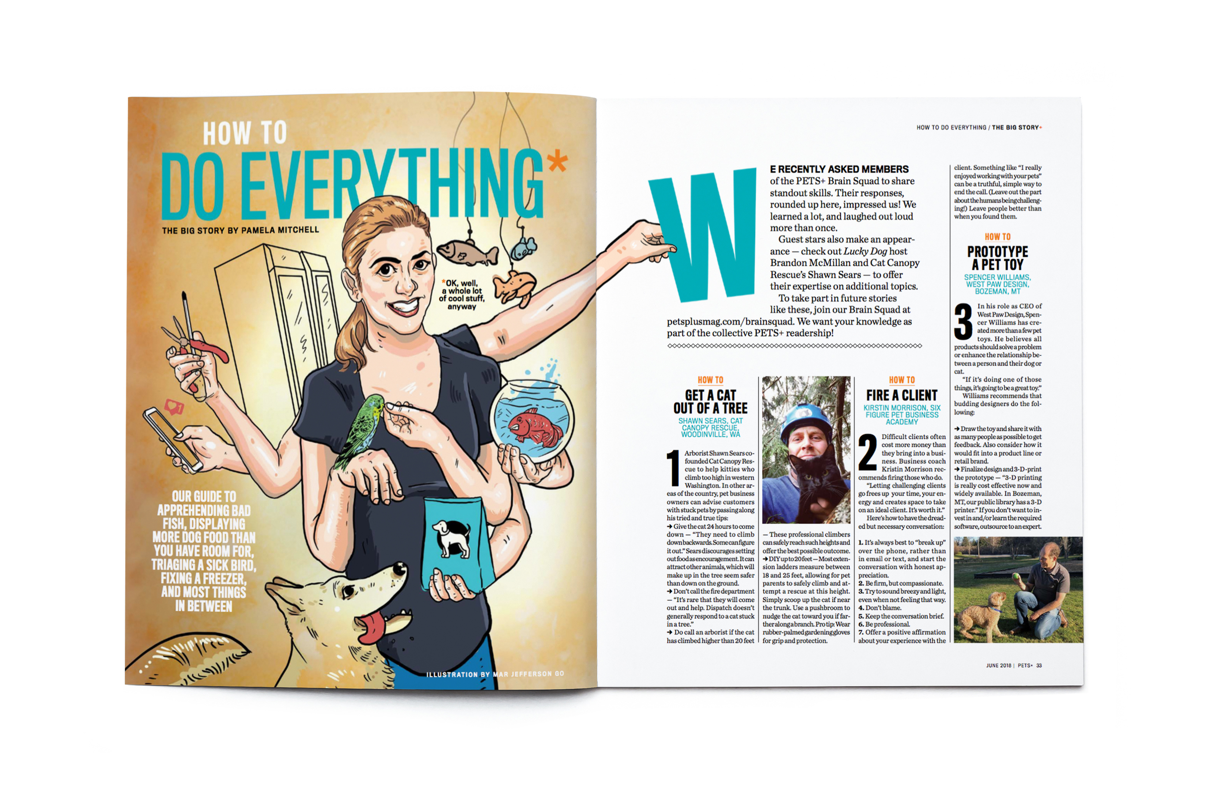 Blank open magazine isolated