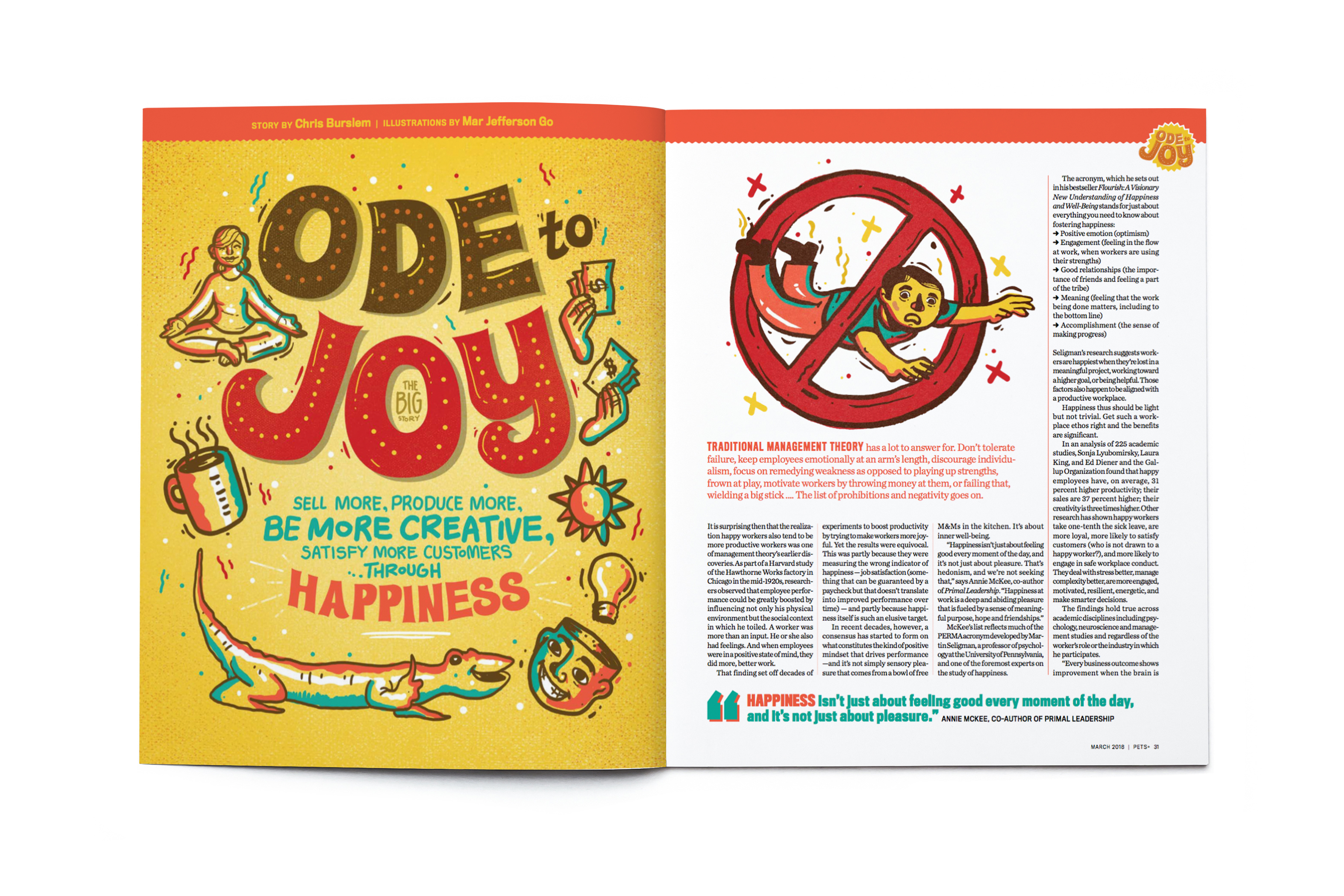 Blank open magazine isolated